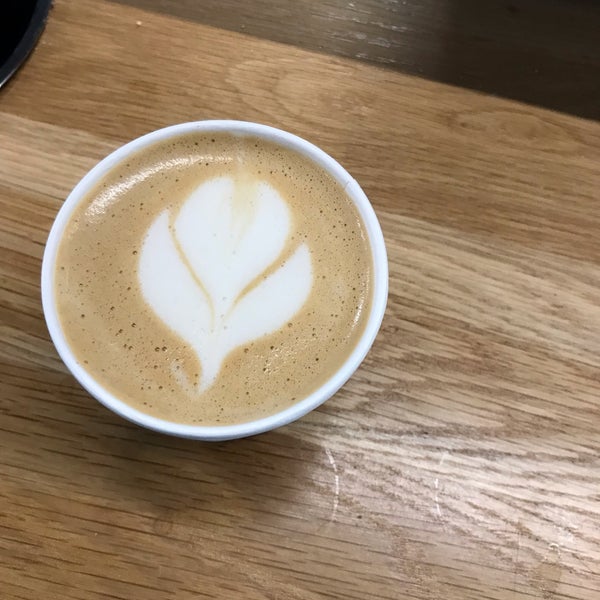 the oat milk latte with a shot of caramel is the stuff dreams