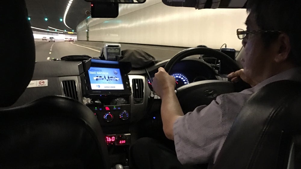 Inside Comfort Taxi / CityCab / SMRT Taxi / TransCab / Silvercab / Prime Taxi / Yellow-T