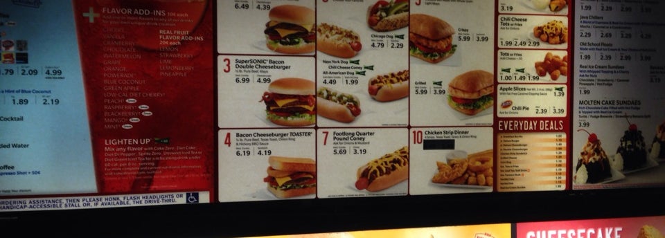 Sonic Drive-In - Fast Food Restaurant