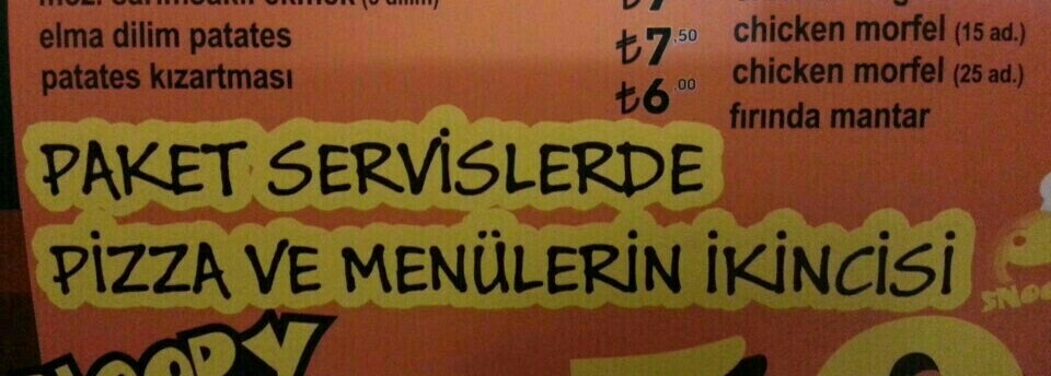 Snoopy Pizza Yenikent 2028 ziyaretçidan 27 tavsiye