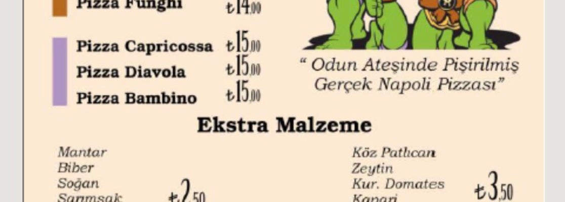 Donatello Pizza Osmanağa 7 tavsiye