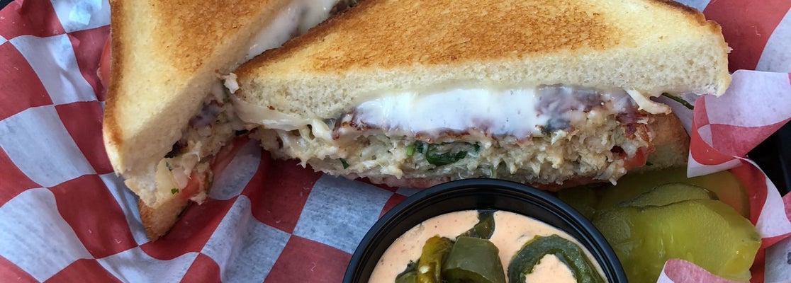 Grilled cheese and crab cake company sea isle Idea