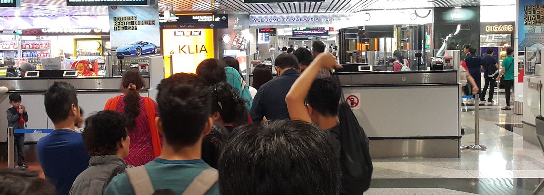KLIA Immigration Line  Kuala Lumpur International Airport (KUL)