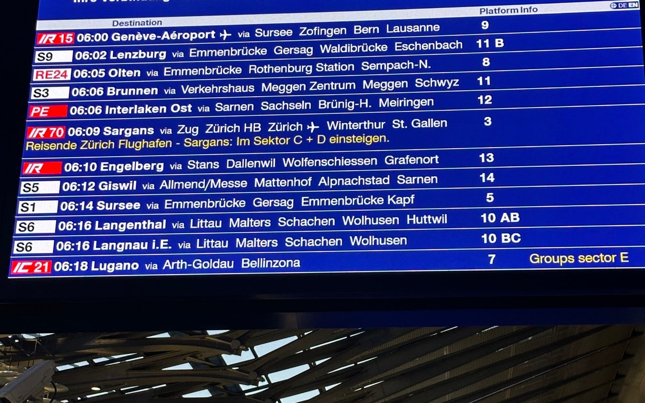 Lucerne Railway Station (Bahnhof Luzern)