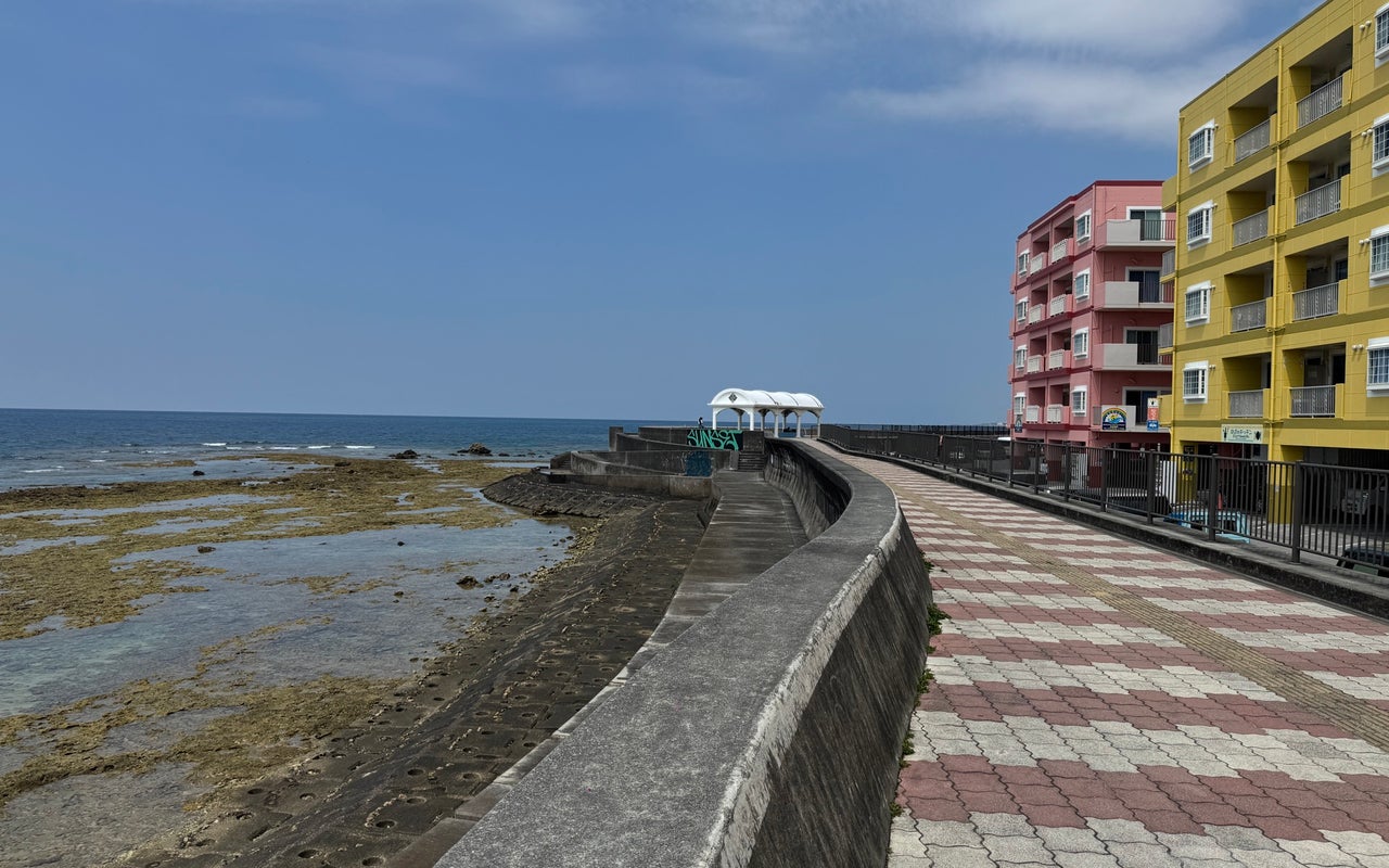 Sunabe seawall (砂辺防潮堤)