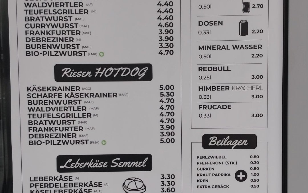 Würstelstand Hoher Markt