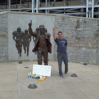 Photo taken at Joe Paterno Statue by Ryne C. on 7/15/2012