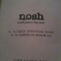 Photo taken at Nosh by James B. on 3/1/2012