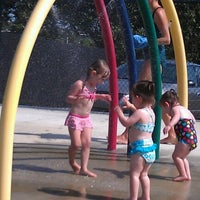 Photo taken at YMCA Sprinkler Park by Claire P. on 8/31/2012