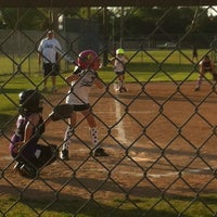 Photo taken at Bayland Park Little League by Tara T. on 4/19/2012