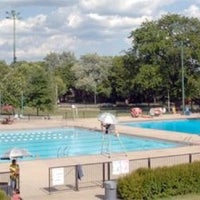 Photo taken at Portage Park Olympic Lap Pool by T. on 8/16/2012