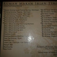 Photo taken at Rumah Makan Irian Timor by Arief A. on 5/27/2012