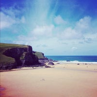 Photo taken at Mawgan Porth by James C. on 6/17/2012