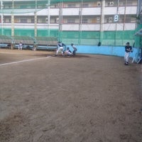 Photo taken at 亀戸野球場 by Yasushi K. on 5/13/2012