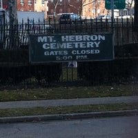 Photo taken at Mount Hebron Cemetery by Damian D. on 2/23/2012