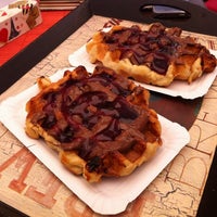 Photo taken at La Maison des Waffles by Laura I. on 4/2/2012