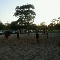Photo taken at Memorial Park Sand Volleyball Court by Ollie T. on 7/9/2011