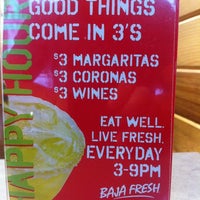 Photo taken at Baja Fresh Mexican Grill by Nick L. on 9/10/2011