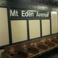 Photo taken at MTA Subway - Mount Eden Ave (4) by 💋Chastity💋 . on 9/30/2011