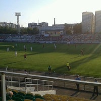 Photo taken at Стадион &amp;quot;Металлург&amp;quot; by Анастасия Р. on 7/31/2012