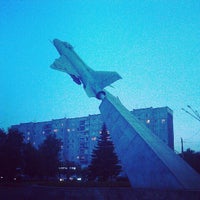 Photo taken at Памятник самолету МИГ-21Ф by Ivan G. on 7/12/2012