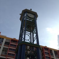 Photo taken at Tampines Park Clock Tower by Slyer K. on 5/22/2012