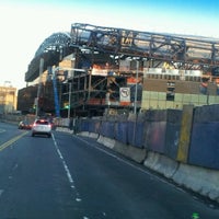 Photo taken at The New Up And Coming Nets Stadium by Tonya on 12/8/2011