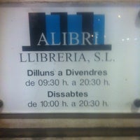 Photo taken at Alibri Llibreria by Julián I. on 1/3/2012