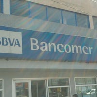 Photo taken at BBVA Bancomer Sucursal by Mixtlinube V. on 10/24/2011