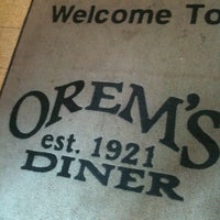 Photo taken at Orem&amp;#39;s Diner by Ted E. on 9/3/2011