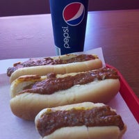 Photo taken at Cupid&amp;#39;s Hot Dogs by The Tex M. on 2/10/2012