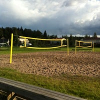 Photo taken at Torpparinmäen beach volley -kentät by Tarmo R. on 7/20/2012