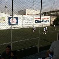 Photo taken at Canchas De Futbol Borbolla by Luis Javier on 4/14/2012