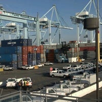 Photo taken at Pier 400: Maersk/APM Terminals by Jeremiah Y. on 4/3/2012