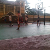 Photo taken at Lapangan Basket Mediterania 1 by Indra G. on 7/14/2012