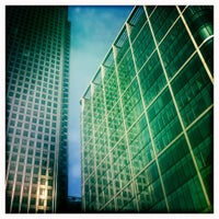 Photo taken at Canary Wharf Station Bus Stop by Andreas K. on 4/14/2012