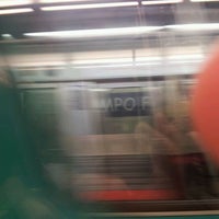Photo taken at Métro Campo-Formio [5] by eeee on 3/28/2012