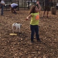 Photo taken at Cunningham Park Dog Run by Yvette M. on 4/13/2014