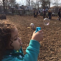 Photo taken at Cunningham Park Dog Run by Yvette M. on 4/13/2014