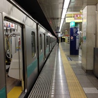Photo taken at Chiyoda Line Kita-senju Station (C18) by yukino112 on 4/12/2013