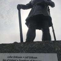 Photo taken at Leif Erikson Statue by Jessica S. on 4/9/2017