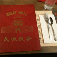 Photo taken at Great Wall Chinese Restaurant by dgw on 2/17/2018