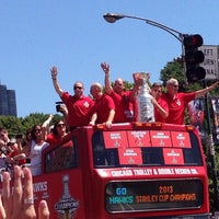Photo taken at 2013 Chicago Blackhawks Stanley Cup Championship Rally by Luis F. on 6/28/2013