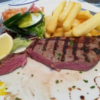 Photo taken at Thalassa Seafood &amp;amp; Steak Restaurant &amp;amp; Bar by Claire B. on 7/9/2014