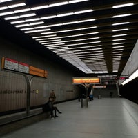 Photo taken at Metro =B= Smíchov Station by Roman L. on 6/7/2017