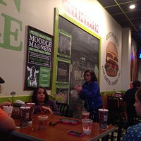 Photo taken at MOOYAH Burgers, Fries &amp;amp; Shakes by dan o. on 4/14/2014