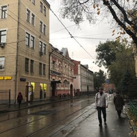 Photo taken at Остановка «Метро Бауманская» by Christina V. on 10/15/2016