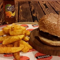 Photo taken at Beeves Burger &amp;amp; Steakhouse by Pınar G. on 2/18/2015