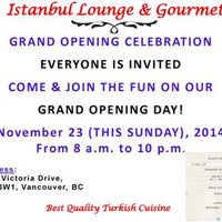 Das Foto wurde bei Istanbul Lounge &amp;amp; Gourmet von Istanbul Lounge &amp;amp; Gourmet am 11/19/2014 aufgenommen