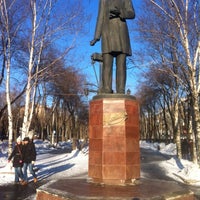 Photo taken at Памятник Славянову by Sergey L. on 3/21/2014